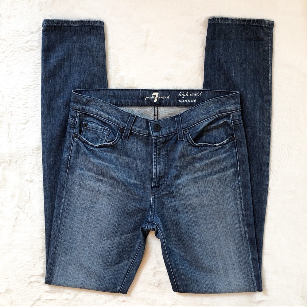 7 For All Mankind Roxanne High Waist Skinny Jeans